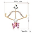 thumbnail image 3 of Broche creativo de corazón con perlas, accesorio para abrigo, regalo encantador para hombre., 3 of 5