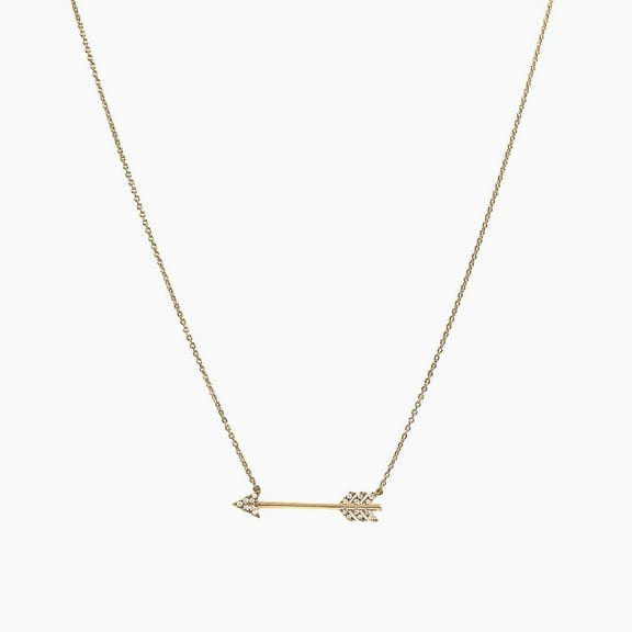 Bearfruit Jewelry Sterling Silver 18k Gold Plated Chevron Arrow Necklace