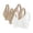 Brown, variant on 3PC Plus Size Seamless Bras for Women Anti-Sagging Full Coverage Bras Transparent Strap Support Bralette