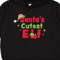 thumbnail image 3 of Inktastic Christmas Santa's Cutest Elf Toddler Hoodie, 3 of 4