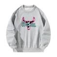 thumbnail image 1 of Sudadera de cuello redondo para mujer, sudaderas con estampado gráfico para adolescentes y niñas L, 1 of 9