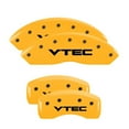 thumbnail image 2 of MGP 4 Caliper Covers Engraved Front & Rear Vtech Yellow finish black ch Fits select: 2011-2017 HONDA ODYSSEY EXL, 2019 HONDA PASSPORT EXL, 2 of 6