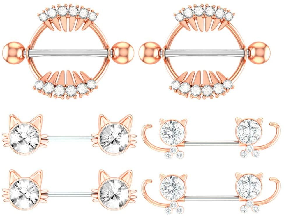 Nipple Rings Stainless Steel Piercing Jewelry Nipple Piercings Retainer