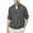 Gray, variant on Men's Summer Casual Solid Turndown Pullover Long Sleeve Button Down Shirts Orange
