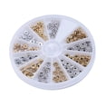 thumbnail image 4 of 120pcs10 Styles Golden Metal Charms Loose Spacer Beads Jewelry Making, 4 of 5
