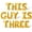Gold, variant on Letter Balloons - THIS GUY IS THREE 16" Inch Alphabet Letters Foil Mylar Balloon 3rd Birthday Party Banner (Black)
