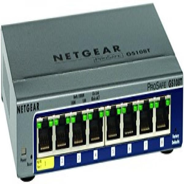 netgear prosafe 8-port gigabit smart switch (gs108t-200nas) - Walmart ...