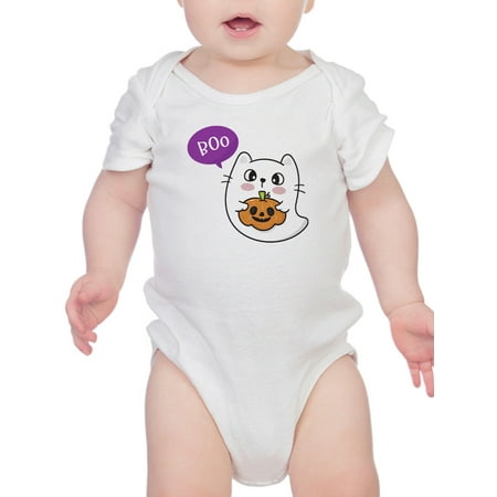 

Cute Ghost Kitten W Pumpkin Bodysuit Infant -Image by Shutterstock 6 Months