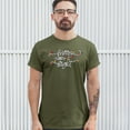 thumbnail image 3 of Tee Hunt Merry and Bright T-shirt Christmas Eve Holiday Spirit Festive Men's Tee, Military Green, XX-Large, 3 of 5