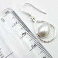 thumbnail image 3 of SilverStarJewel 925 Pure Silver Collectible Sea Sourced Aaa Fresh Water Pearl Earrings 1.3", 3 of 3