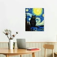thumbnail image 2 of Nawypu Vincent Van Gogh On Canvas Poster Funny Animal Poster Canvas 90s Wall Art Room Aesthetic Posters, 2 of 4