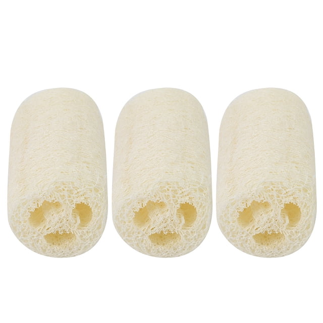 Esponja de ducha de baño de esponja vegetal Natural, depurador de lavado de platos limpio de cocina, 3 uds.