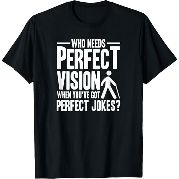 Funny Blind Braille Visually Impaired Blindness T-ShirtMen and women, White Black T-shirt, size: Extra large S-677XL