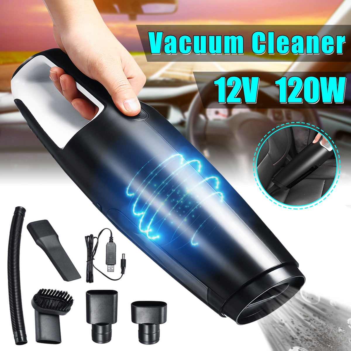Portable Handheld Vacuum Cleaner Cordless/Corded For Home Car Office