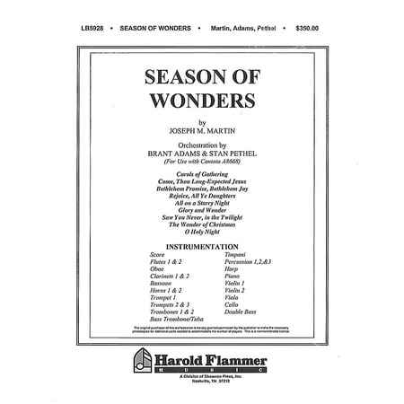 Shawnee Press Season of Wonders (Celebrating the Miracle of Christmas) Score & Parts composed by Joseph M. Martin