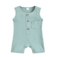 thumbnail image 1 of Body Bébé Fille Garçon Romper une Seule Pièce Combinaison Sans Manches Tenues d'Été, 1 of 6