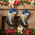 thumbnail image 6 of Uemuo Vintage Starry Sky Labrador Print Christmas Stockings, 18inch Xmas Hanging Stocking Decorations for Christmas Party Family Decor, 6 of 7