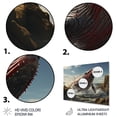 thumbnail image 3 of Designart "Ocean s Spectacle Coastal Whale Watching III" Animals Metal Wall Decor, 3 of 5