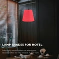 thumbnail image 3 of OULII Lamp Shades Square Red Fabric Lamp Shade for Home Decor 1Set, 3 of 5