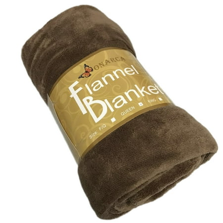 Extra Warm Soft Solid Dark Coffee Printed Lightweight Plush Flannel Extra Warm Soft Solid Dark Coffee Printed Lightweight Plush Flannel Fleece Throw Blanket For Sofa Couch 50 X60