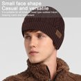 thumbnail image 4 of Gorro de invierno cálido para hombre, gorro de punto acrílico con puño, gorro diario, 4 of 5