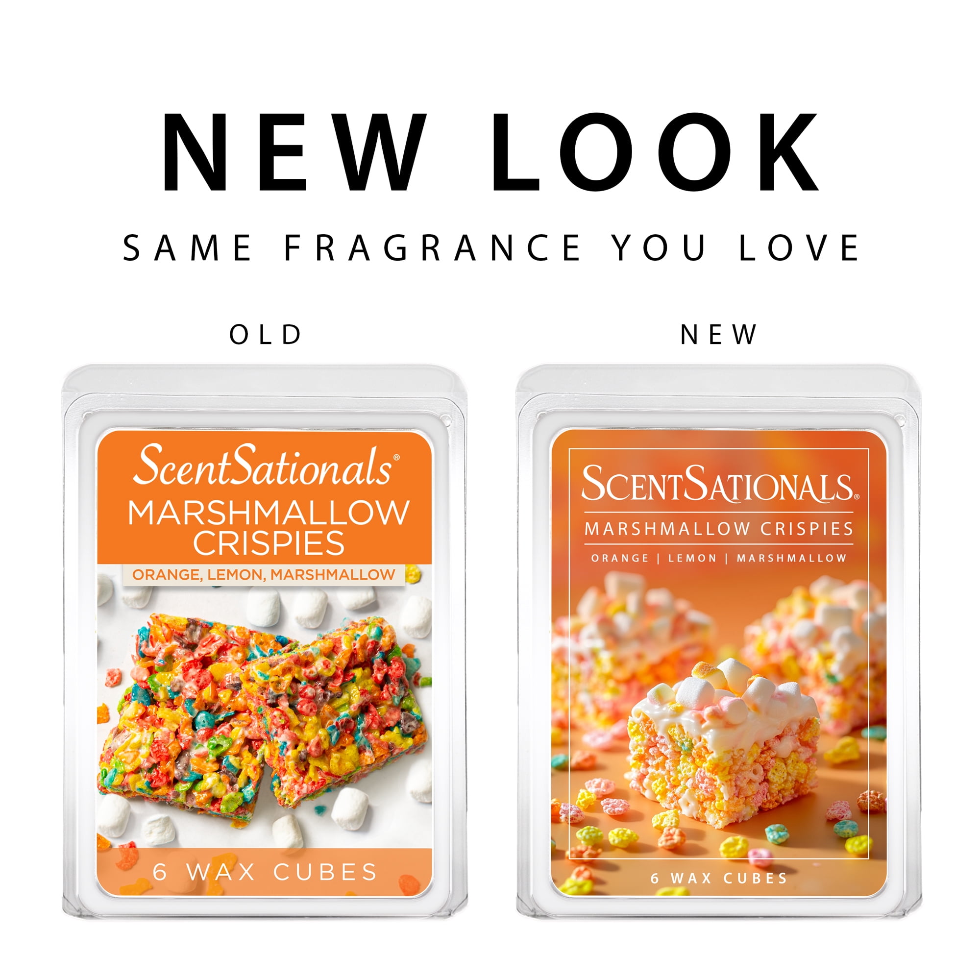 (5 pack) Scentsationals Marshmallow Crispies Wax Melts 2.5oz (6-Cubes)