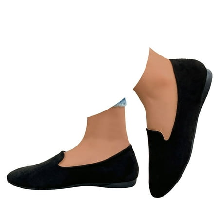 Women Round Toe Flats Shoes Dressy Comfortable Slip On Dress Business Casual Office Work Shoes