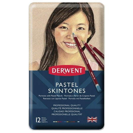 EAN 5028252321112 product image for Derwent Pastel Pencil 12-Color Skin Tones Tin Set | upcitemdb.com
