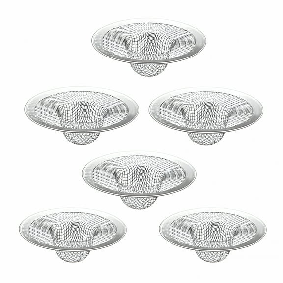 ACDANC 6 Pcs Bathtub Drain Strainers,Hair Catcher Bathtub,Shower Drain Hair Catcher,Stainless Steel Drain Cover Basket for Bathroom Laundry Floor Drain,Fit for Most 1.75"-4" Drain Hole