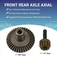 thumbnail image 5 of 13T 38T Metal Crown Gear Motor Diferencial Main Combo para Eje Trasero Delantero SCX10 90021 90022 RC Todoterreno Camioneta, 5 of 5