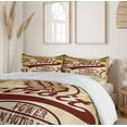 thumbnail image 5 of Ambesonne Detroit Duvet Cover Sets, Vintage Michigan Auto, 2-King, Pale Yellow Burgundy, 5 of 6