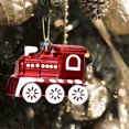 thumbnail image 5 of Christmas Table Decor 6pcs Christmas Ornaments Locomotive Shaped Christmas Tree Decoration Pendant Hand-painted Arts And Crafts For Christmas Tree Home Party Supplies Indoor And Outdoor, 5 of 5