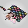 thumbnail image 2 of 2 Pack Wet Dry Bags,Neon Rainbow Checkered Pattern Waterproof Reusable Dual Zipper Bags for Swimwear, Gym Clothes, Toiletries, Baby Diapers, 2 of 8