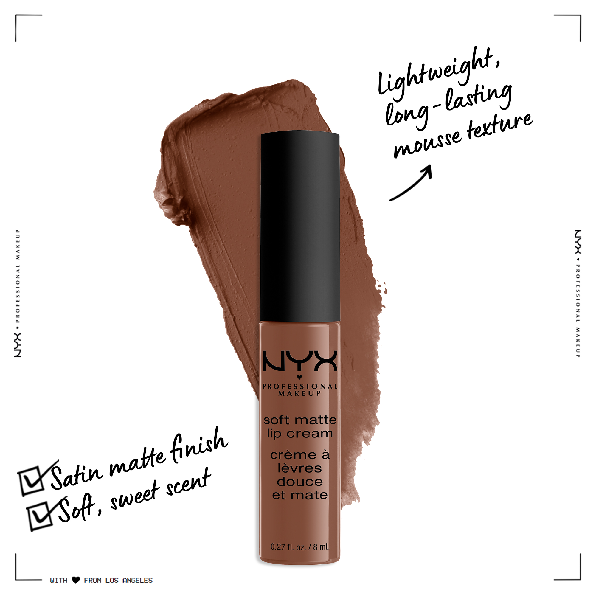 NYX Professional Makeup Soft Matte Lip Cream, lightweight liquid lipstick Berlin, 0.8 Oz - image 3 of 6
