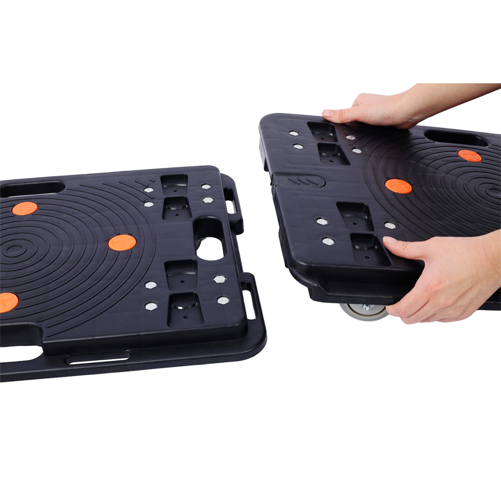 4Pcs Moving Dolly, Heavy Duty Furniture Rolling Mover, Interlocking Moving Dolly with 4 Wheels for Couch Boxes Heavy Items, 23.6 x 15.7 inch 330 Lbs Capacity Each Count