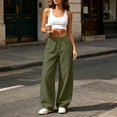 thumbnail image 5 of Drses‌‌ Women's Mid Rise Y2K Vintage Barrel Wide Leg Jeans, Baggy Relaxed Boyfriend Ankle Cropped Denim Pants, Hip Hop Streetwear Elastic Waist Trousers for Spring Fall Going Out Casual Wear, 5 of 7