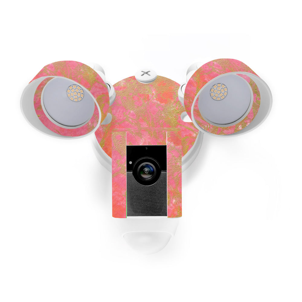 ring floodlight camera pink video