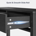 thumbnail image 3 of Console Table with 2 Drawers, Asofer 39" Modern Sofa Table, Narrow Wood Entryway Table with Open Storage for Living Room, Foyer, Black, 3 of 9