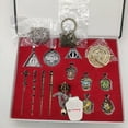 thumbnail image 3 of 2025 Nuevo conjunto completo de varita mágica Harried Hot Sale, insignia de reloj de arena, convertidor de tiempo, insignia de reloj de arena, caja de regalo, collar, anillo,, 3 of 5