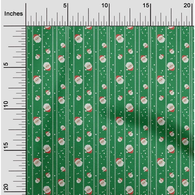 oneOone Rayon Green Fabric Merry Christmas Sewing Craft Projects Fabric Prints By Yard 56 Inch Wide-SG5
