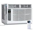 thumbnail image 1 of Ourlova Climatiseur de Fenêtre - 6000 BTU Refroidissement - Contrôle Wi-Fi Intelligent - Refroidit 250 Pi2 - 3 Modes, 1 of 7