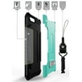 thumbnail image 4 of Case for iPhone 8 Plus, Mint Tri-Shield Rugged Cover [with Kickstand + Credit Card Wallet Slot + Wrist Strap] for Apple iPhone 8 Plus, iPhone 7 Plus, 4 of 5