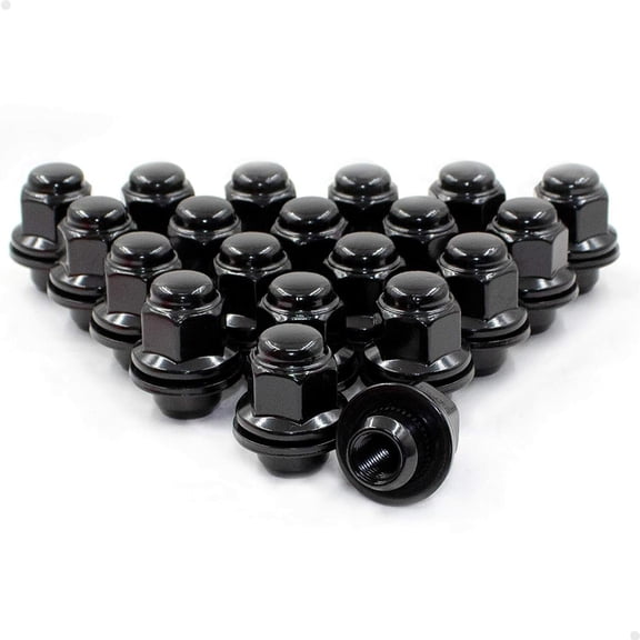 CWA 20 Black Mag Lug Nuts 12x1.25 Compatible with Most Nissan Infiniti OEM Wheels