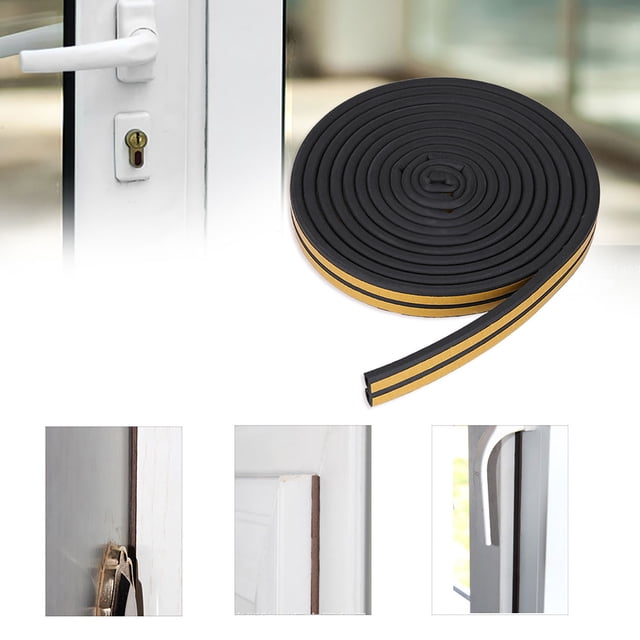 Fuera de Sellado de Goma EPDM 5M, Strip de Aislamiente de Sonido de Ventana y Puerta para Un Ambiente Tranquilo, Protege y Reduce el desgast