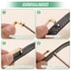 thumbnail image 4 of Uxcell 4-Pack de Hebillas de Conector D-Ring, 24mm x 6mm Aleación de Hebillas de Puente de Ángulo Derecho para Bolsa/Cartera/Artesanía DIY[Tono Plateado], 4 of 6
