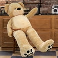 thumbnail image 2 of WOWMAX 6 Foot Giant Huge Life Size Teddy Bear Daney Cuddly Stuffed Plush Animals Teddy Bear Toy Doll for Birthday Christmas Brown 72 Inches, 2 of 5