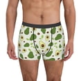 thumbnail image 1 of Balery Green Avocado Calzoncillos bóxer para hombre, ropa interior de algodón suave y transpirable con cinturilla de nailon-Medium, 1 of 5