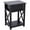 Black, variant on HOMCOM Side Table, Farmhouse End Table with Storage Drawer for Living Room, White