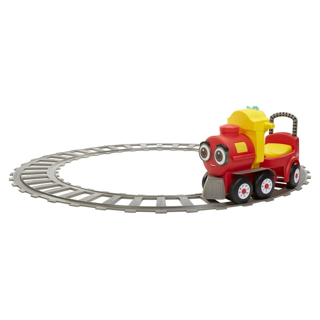 Scooter Little Tikes® Ride-On Train Scoot, acogedor, con rieles y espacio de almacenamiento, de 1 a 5 años