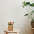 thumbnail image 2 of Cestas para plantas de interior, decoración de mesa de madera, tubo de almacenamiento de ratán, jarrón rústico, soporte para flores tejido, contenedor de mimbre, 2 of 5